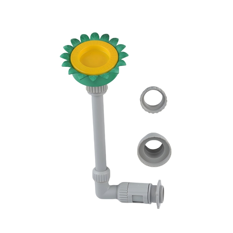 Lotus Flower Pool Fountain with LED Lights (2 Adapters)